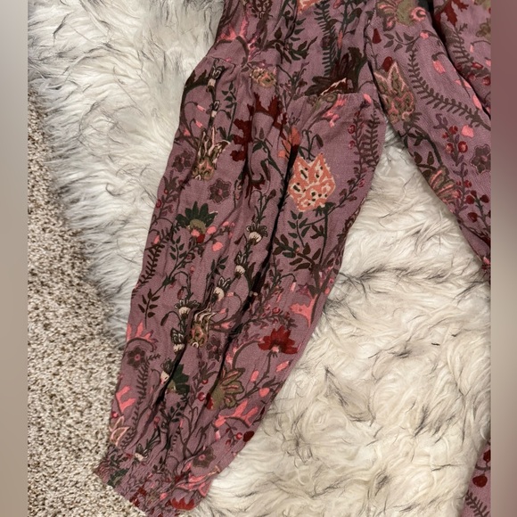 Free People Pink and Purple Floral Boho Romper - Picture 6 of 6